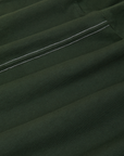 JV Tee in Swamp Green fabric detail close up