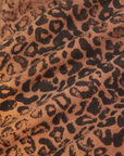  Leopard Print Halter Top fabric detail close up