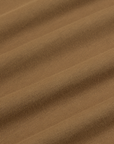 Mismatched Tee in Tan & Brown fabric detail close up