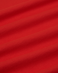 Mismatched Tee in Red & Blue fabric detail close up