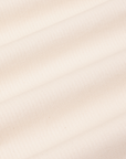 Heritage Short Sleeve Jumpsuit in Natural fabric detail close up