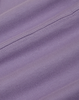 Jr. Varsity Tee in Faded Grape fabric detail close up