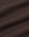 Racerback Tank in Espresso Brown fabric detail close up