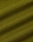 Racerback Tank in Summer Olive fabric detail close up