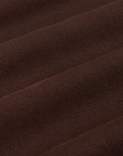 Overdyed Denim Trouser in Fudge fabric detail close up