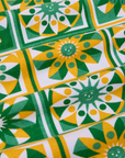Deep-Cut Racerback Tank - Spring Quilt Print