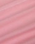 Jr. Varsity Tee in Baby Pink fabric detail close up