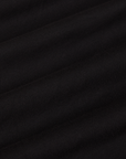 The Tank Top in Basic Black fabric detail close up