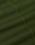 Ripstop Field Coat in Evergreen fabric detail close up