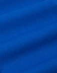 Short Sleeve Jumpsuit in Royal Blue fabric detail close up