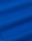 Work Pants in Royal Blue fabric detail close up