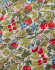 Off-White Strawberry Pantry Button-Up fabric detail close up