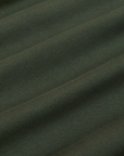 The Tank Top in Swamp Green fabric detail close up