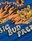 Close up of tiger graphic on BBP Tiger Tee