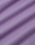 Trouser Shorts in Faded Grape fabric detail close up
