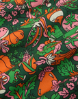 Drop Pocket Cargo Pants in Kitchen Collection fabric detail close up