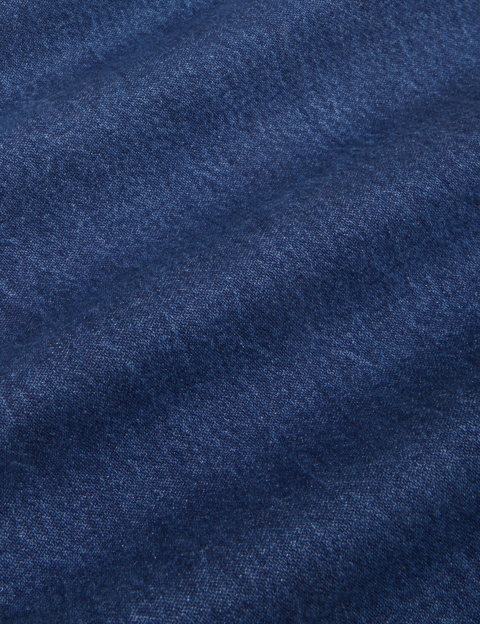 Indigo Wide Leg Trousers in Dark Wash fabric detail close up