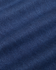 Indigo Wide Leg Trousers in Dark Wash fabric detail close up