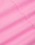 Classic Work Shorts in Bubblegum Pink fabric detail close up