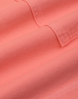 Classic Work Shorts in Flamingo Pink fabric detail close up