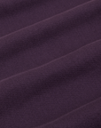 Rolled Cuff Sweat Pants in Nebula Purple fabric detail close up