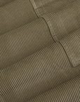 Try-A-Style Corduroy Drop Pocket Cargo Pants - Khaki Grey *FINAL SALE*