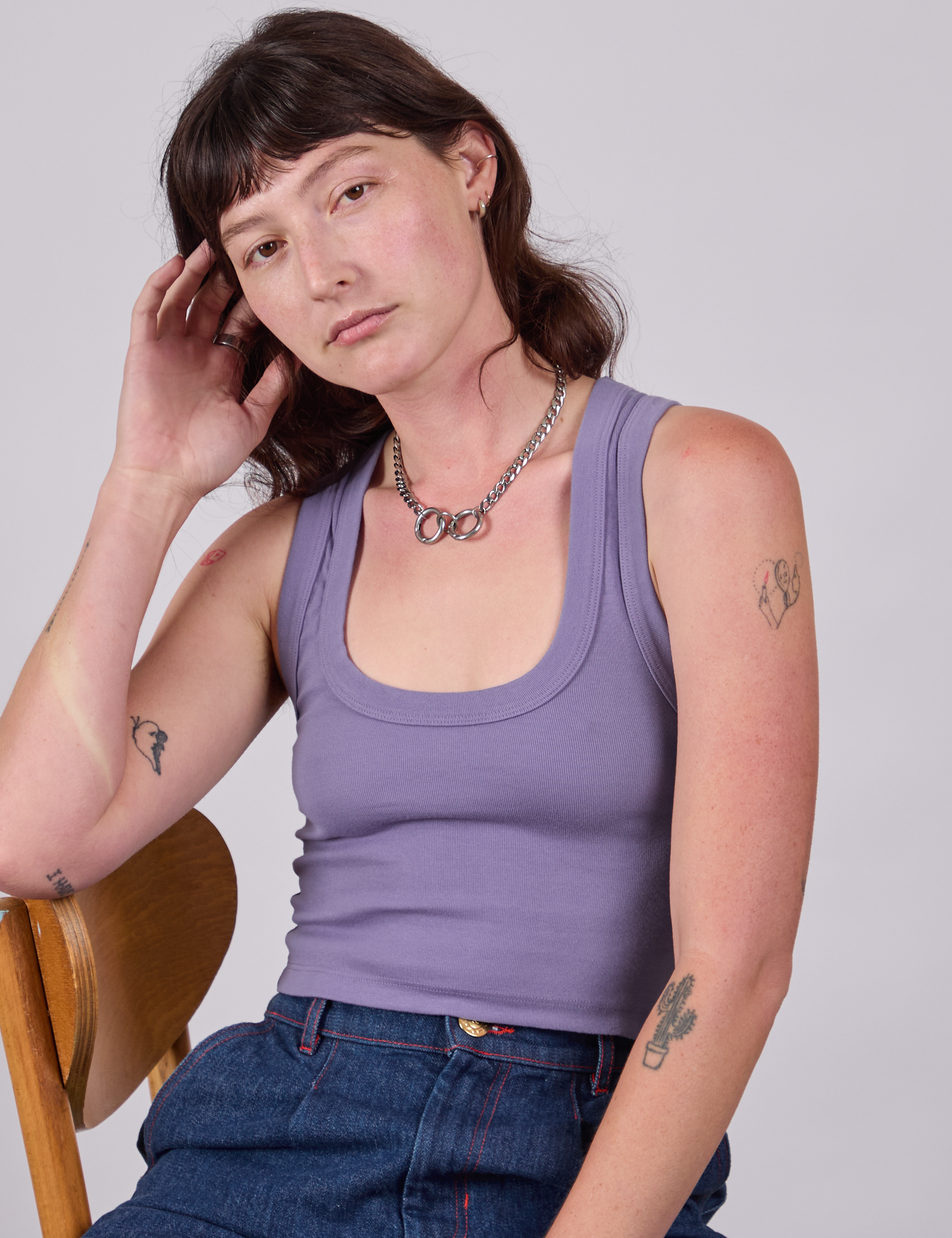 Cropped Tank Top - Faded Grape – BIG BUD PRESS