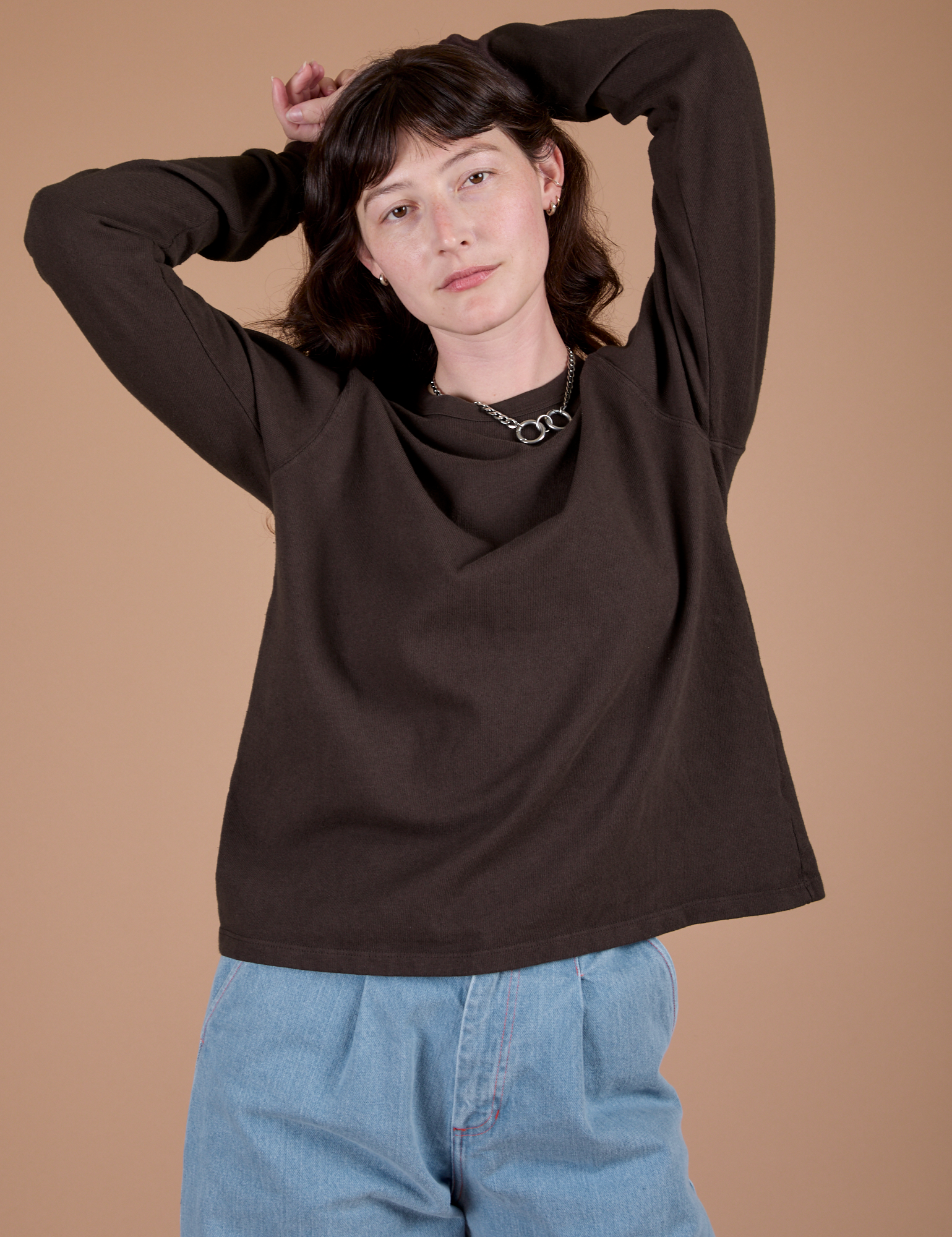 Long Sleeve Burly Tee - Espresso Brown