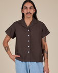 Pantry Button-Up - Espresso Brown