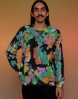 Magic Waters Long Sleeve Burly Tee in Rainbow on Anthony