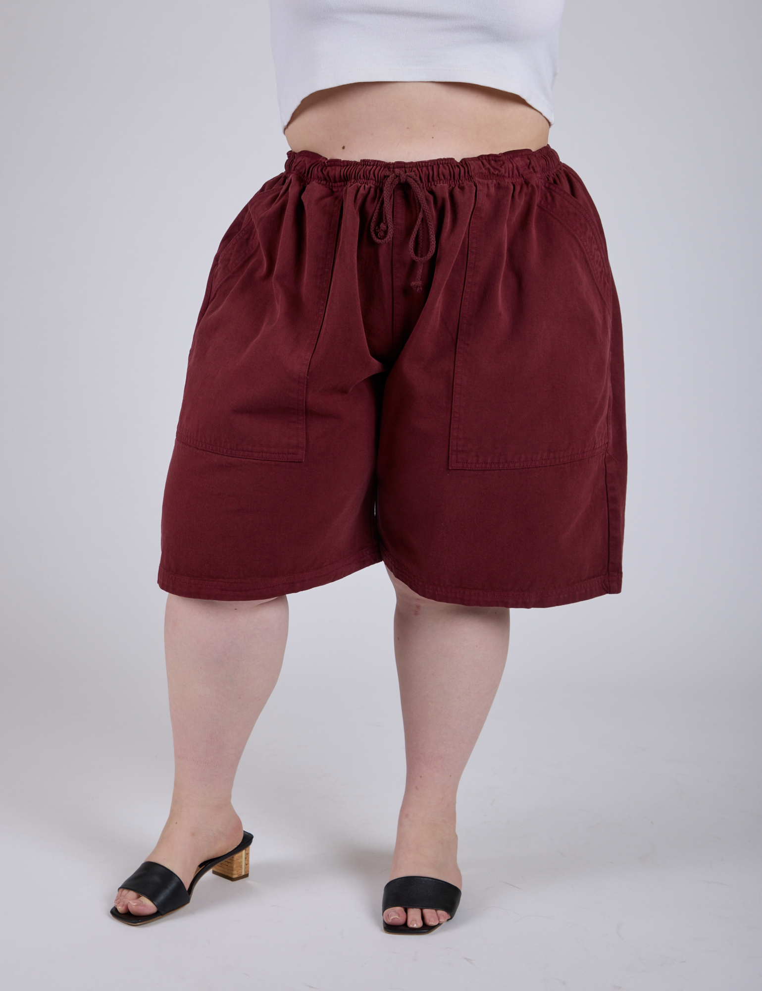 Drawstring Shorts - Red Wine – BIG BUD PRESS