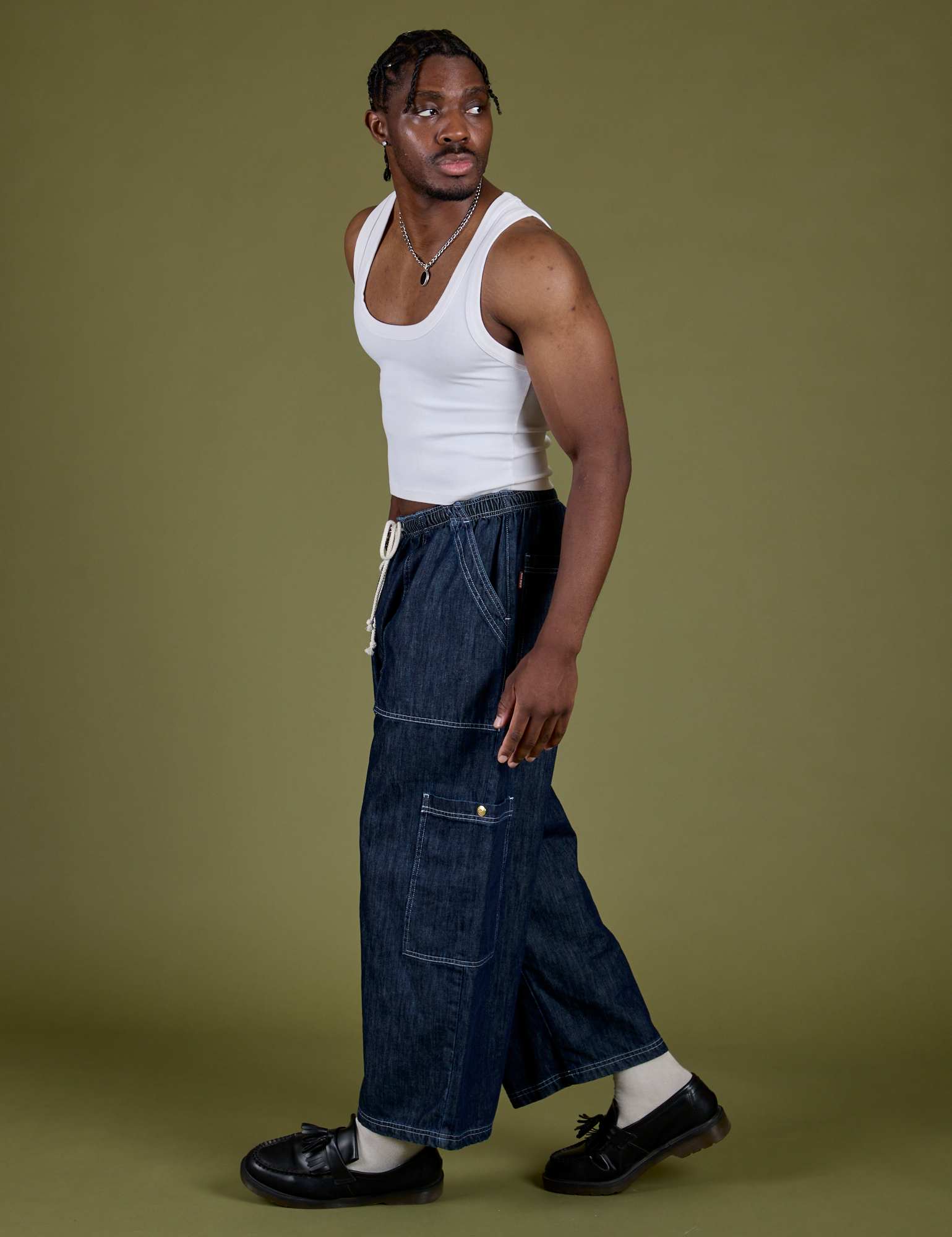 Denim Drop Pocket Pants - Dark Wash – BIG BUD PRESS