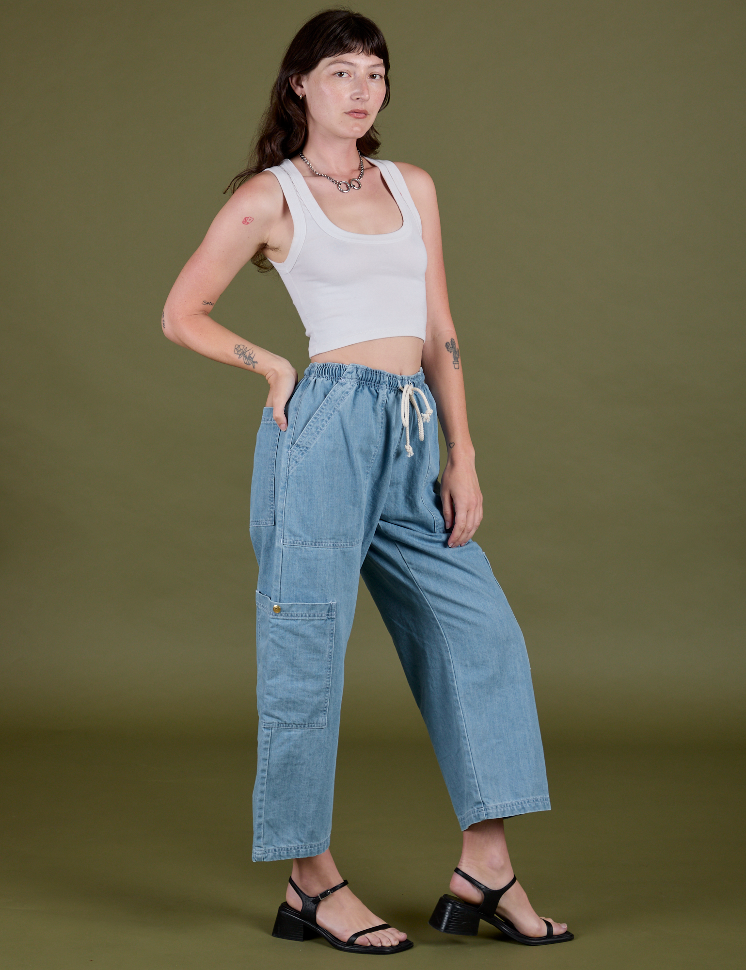 Denim Drop Pocket Pants - Light Wash – BIG BUD PRESS