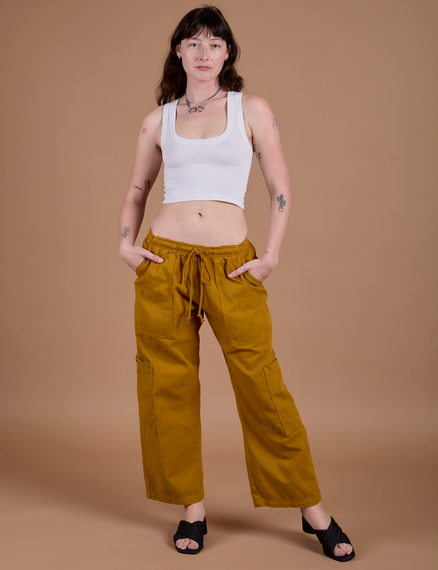 Drop Pocket Cargo Pants - Spicy Mustard – BIG BUD PRESS
