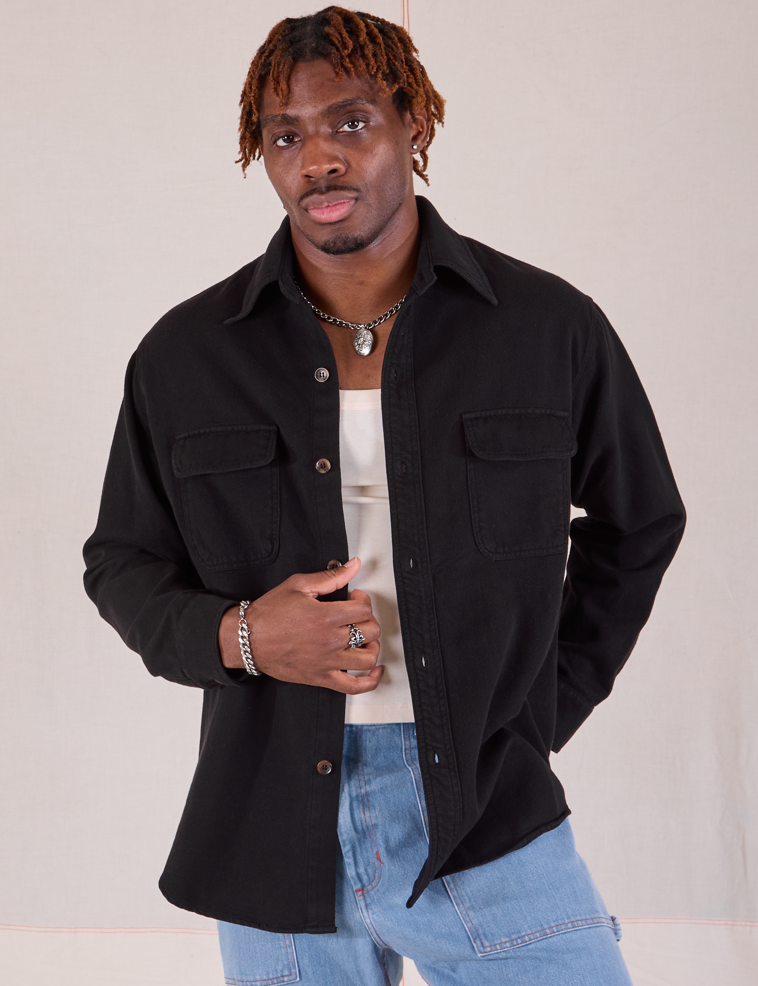 Flannel Overshirt - Basic Black *FINAL SALE* – BIG BUD PRESS