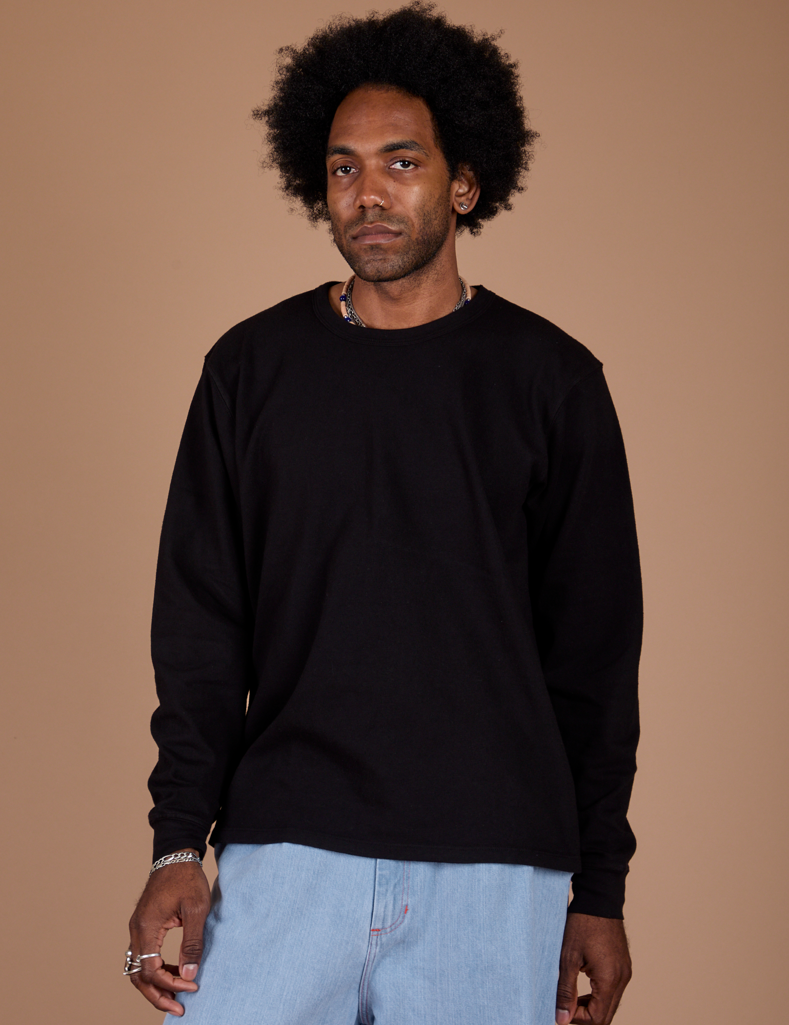 Long Sleeve Burly Tee - Basic Black
