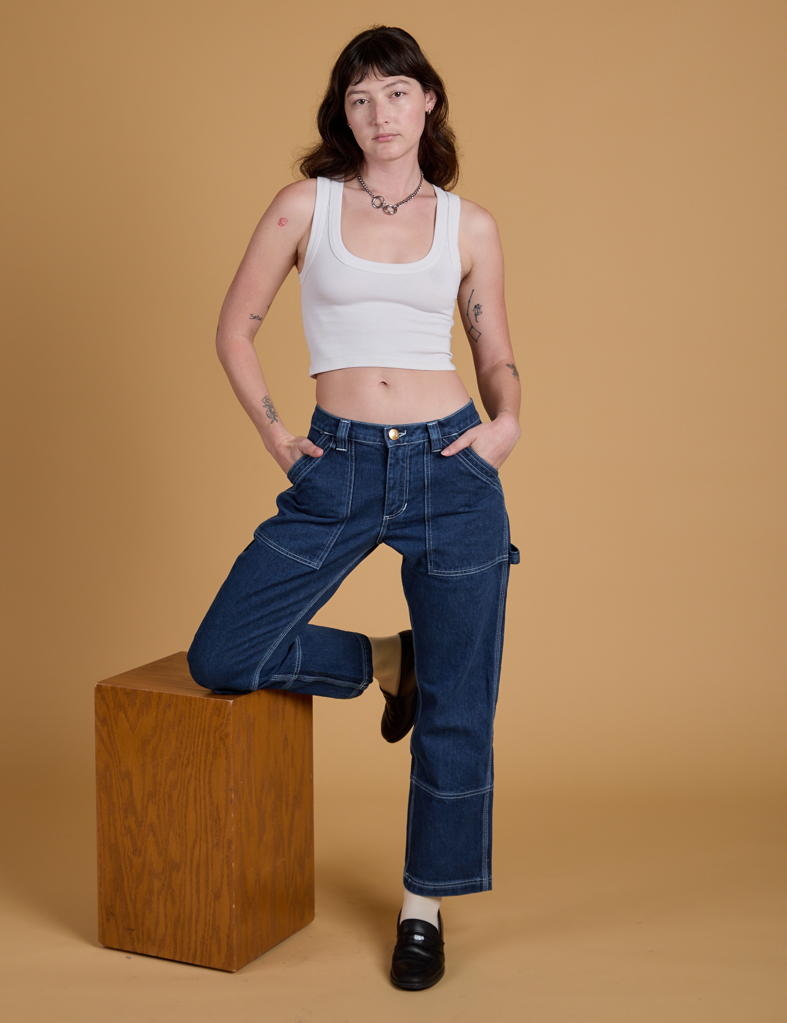 Mid-Rise Carpenter Jeans - Dark Wash – BIG BUD PRESS
