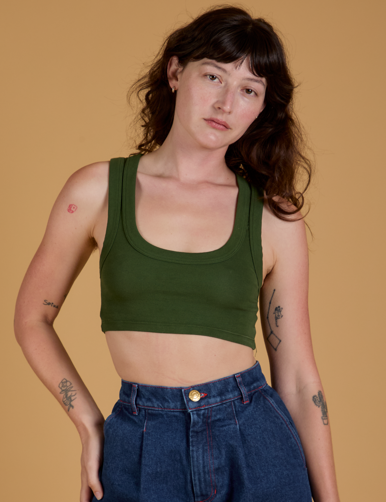 Mini Crop Tank - Evergreen – BIG BUD PRESS