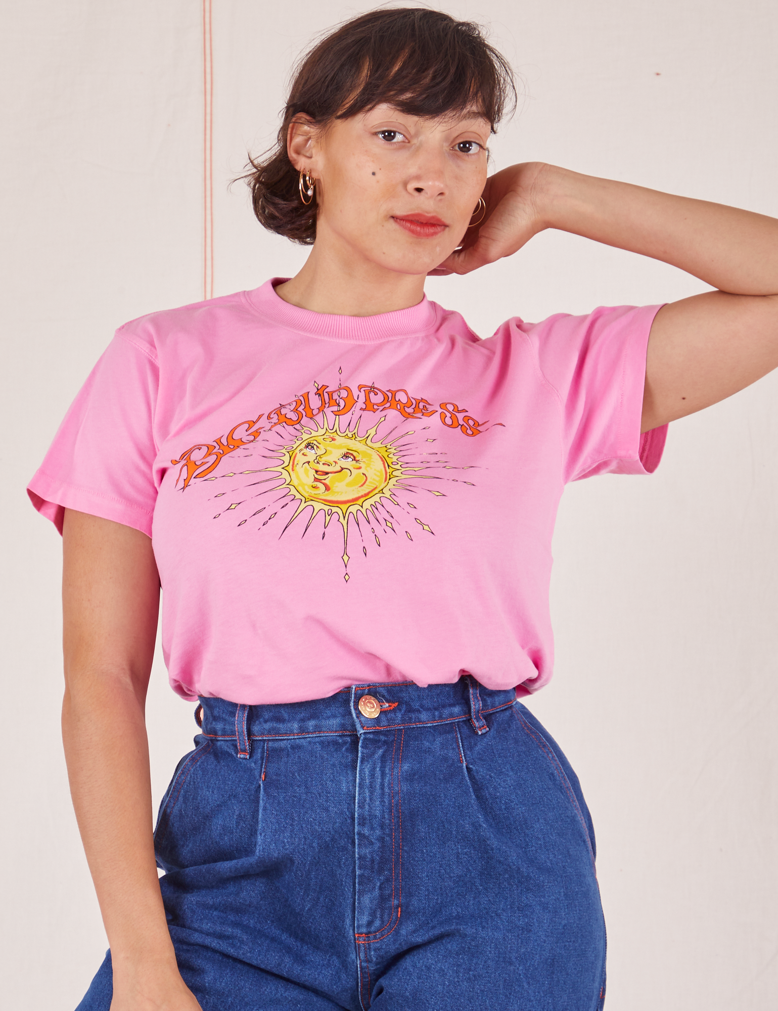 Organic Pink Sunshine & Coffee T Shirt