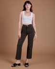 Organic Work Pants - Espresso Brown