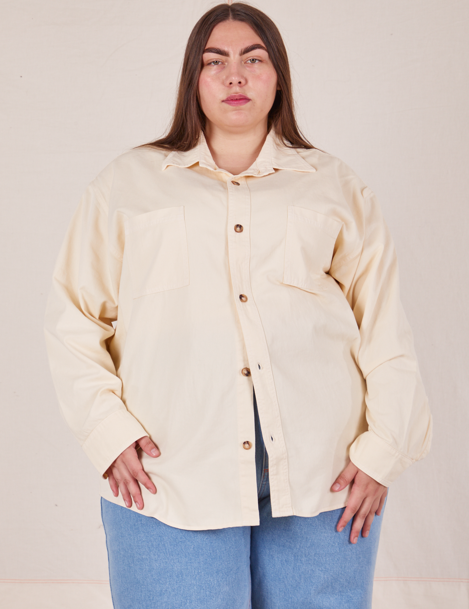 Oversize Overshirt - Vintage Tee Off-White – BIG BUD PRESS