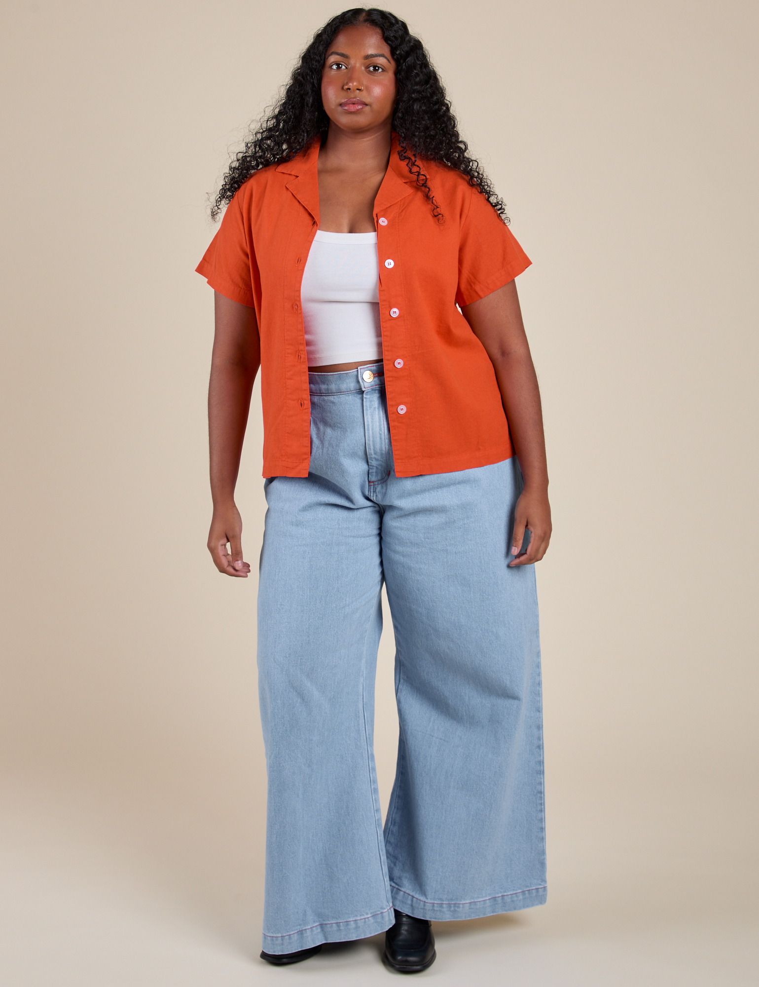 Pantry Button-Up - Chili Red – BIG BUD PRESS