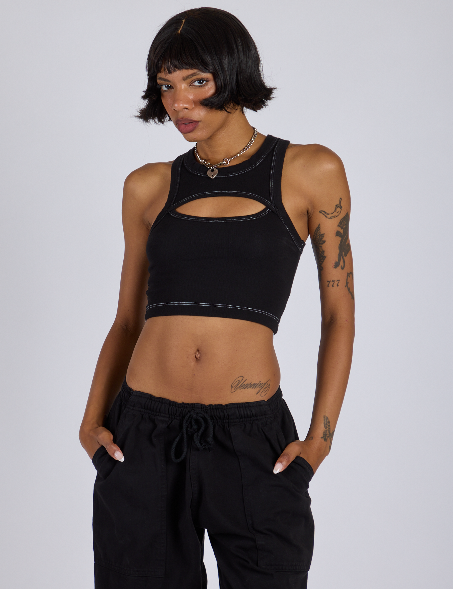 Porthole Tank - Basic Black – BIG BUD PRESS