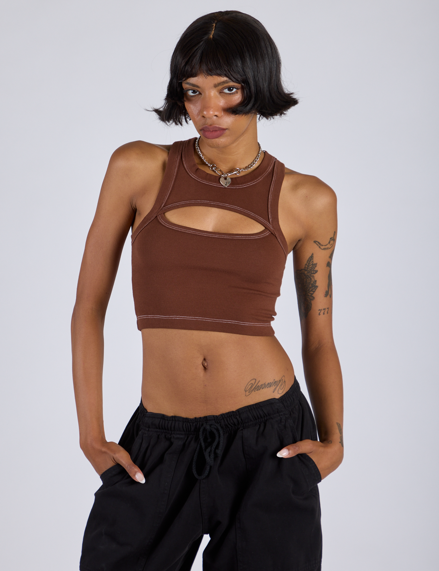Porthole Tank - Fudgesicle Brown – BIG BUD PRESS