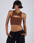Porthole Tank - Fudgesicle Brown