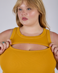 Porthole Tank - Mustard Yellow