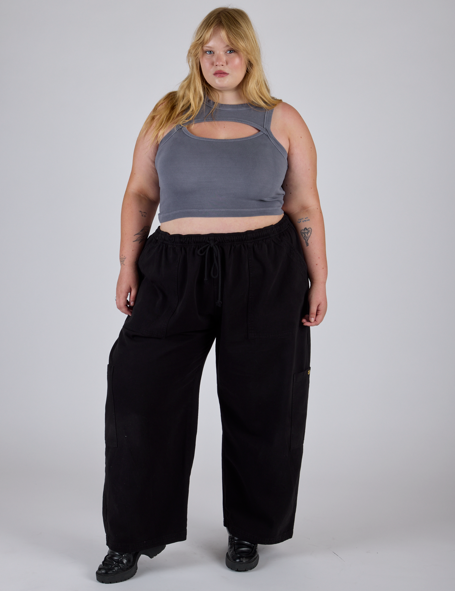 Porthole Tank - Washed Grey – BIG BUD PRESS