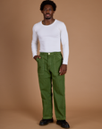 Railroad Denim Work Pants - Gross Green Overdye