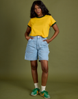 Vintage Ringer Tee - Sunshine Yellow