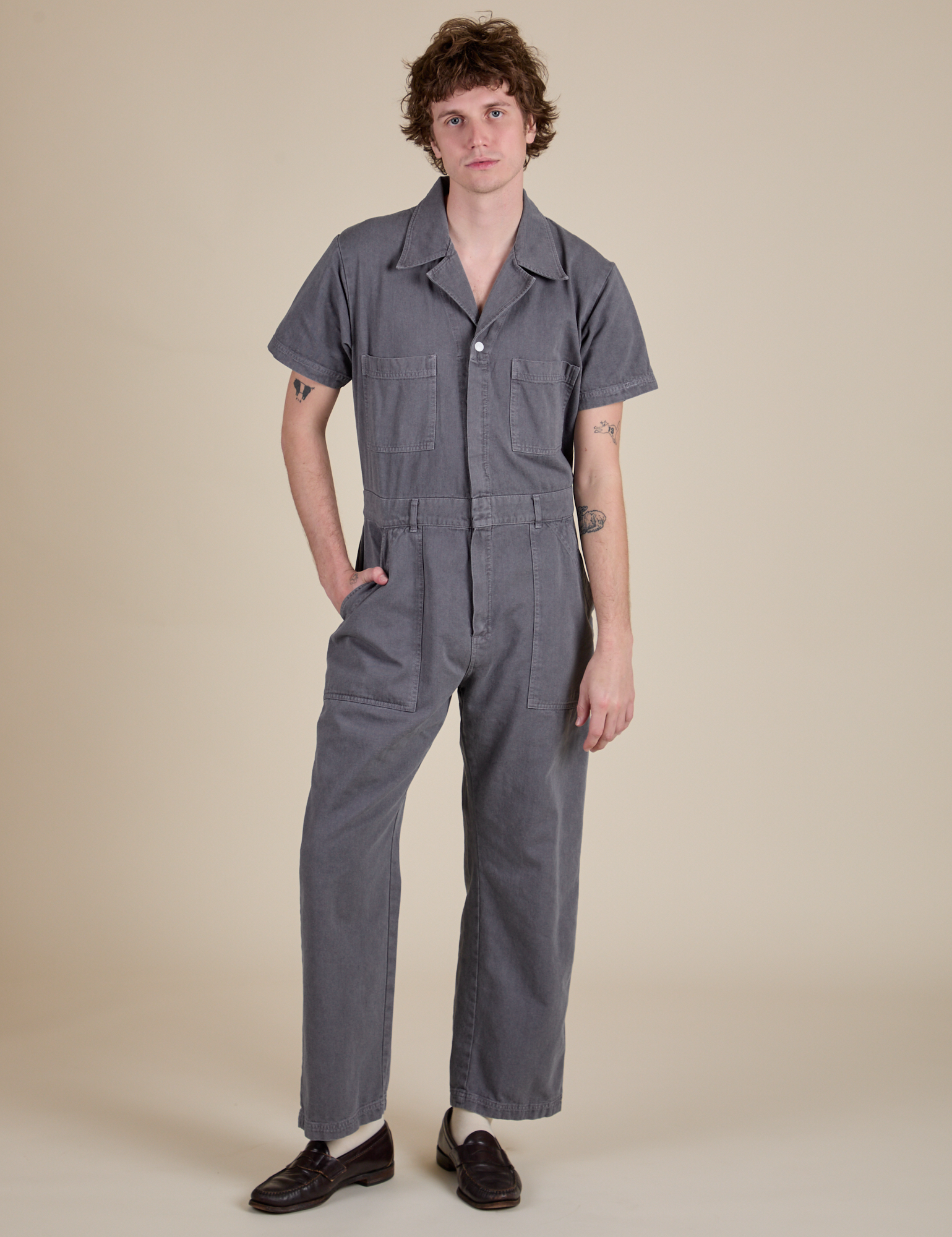 stein OVERSIZED HALF SLEEVE JUMP SUIT 【公式通販】